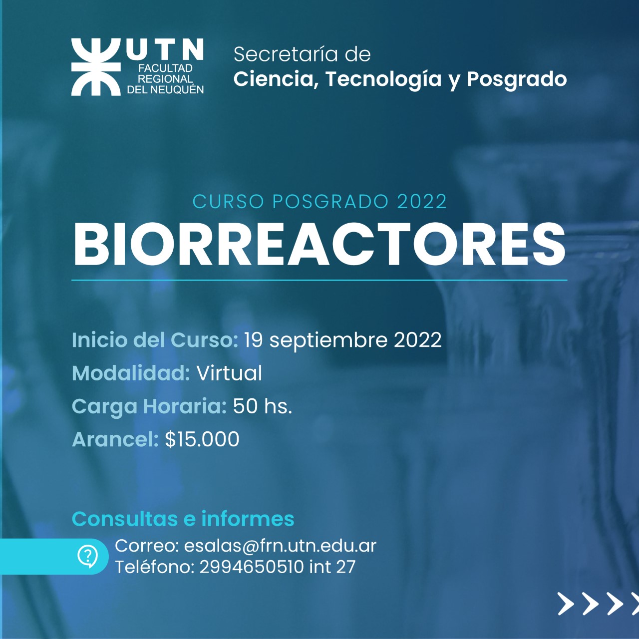 Curso de Posgrado de Biorreactores 2022